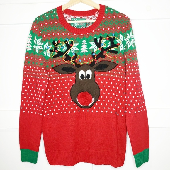 Ugly Christmas Sweater Reindeer Poop 